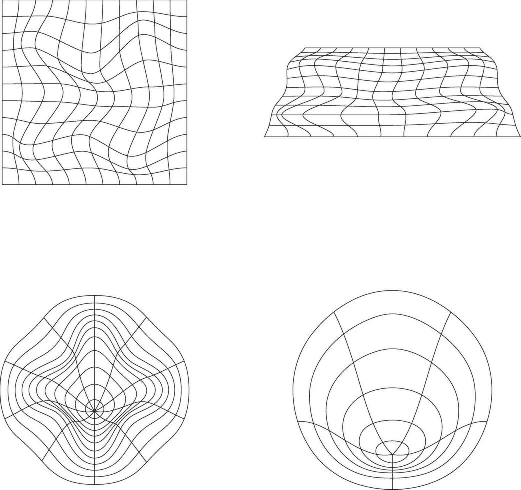 Wireframe Futuristic Shape With Abstract Design. Vector Illustration