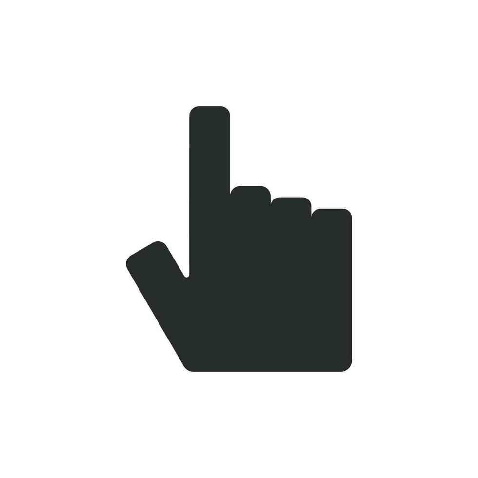 finger hand  icon graphic vector design illustration