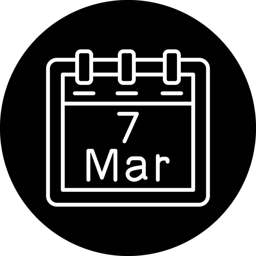 March 7 Vector Icon
