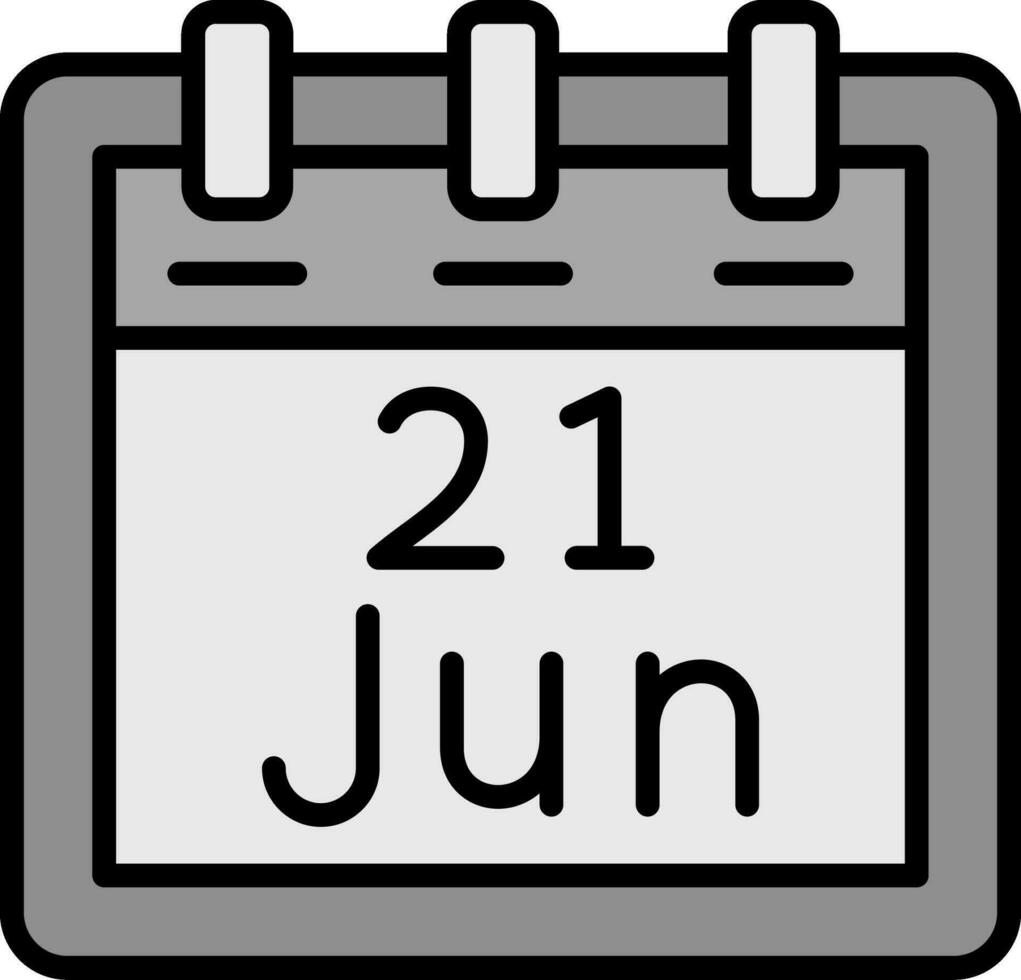 June 21 Vector Icon