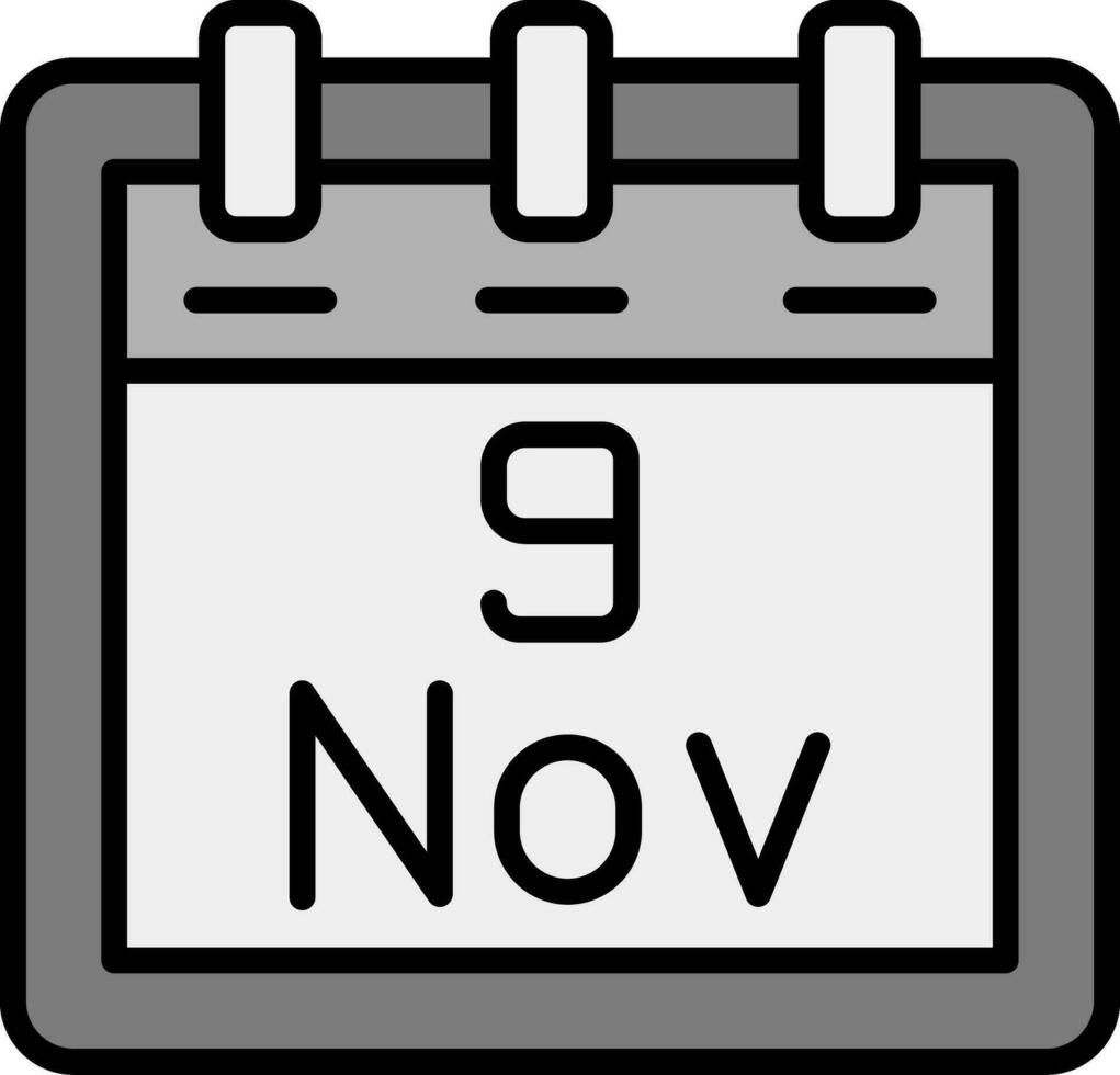 November 9 Vector Icon