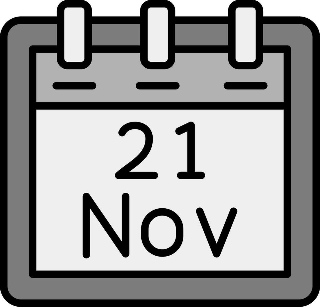 November 21 Vector Icon