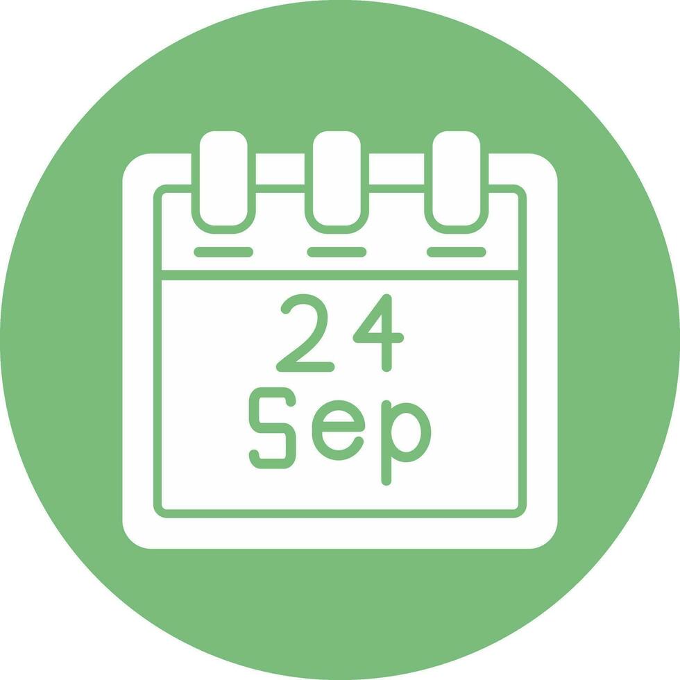 September 24 Vector Icon