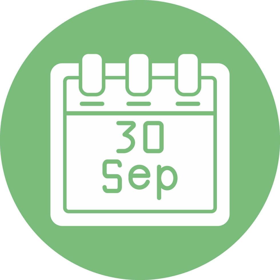 September 30 Vector Icon