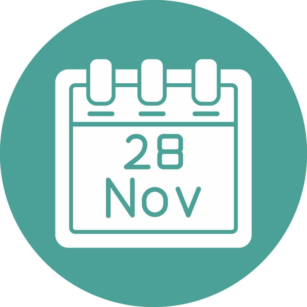 November 28 Vector Icon