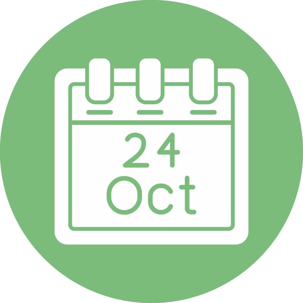 October 24 Vector Icon