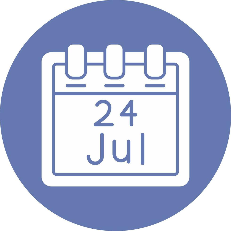 July 24 Vector Icon