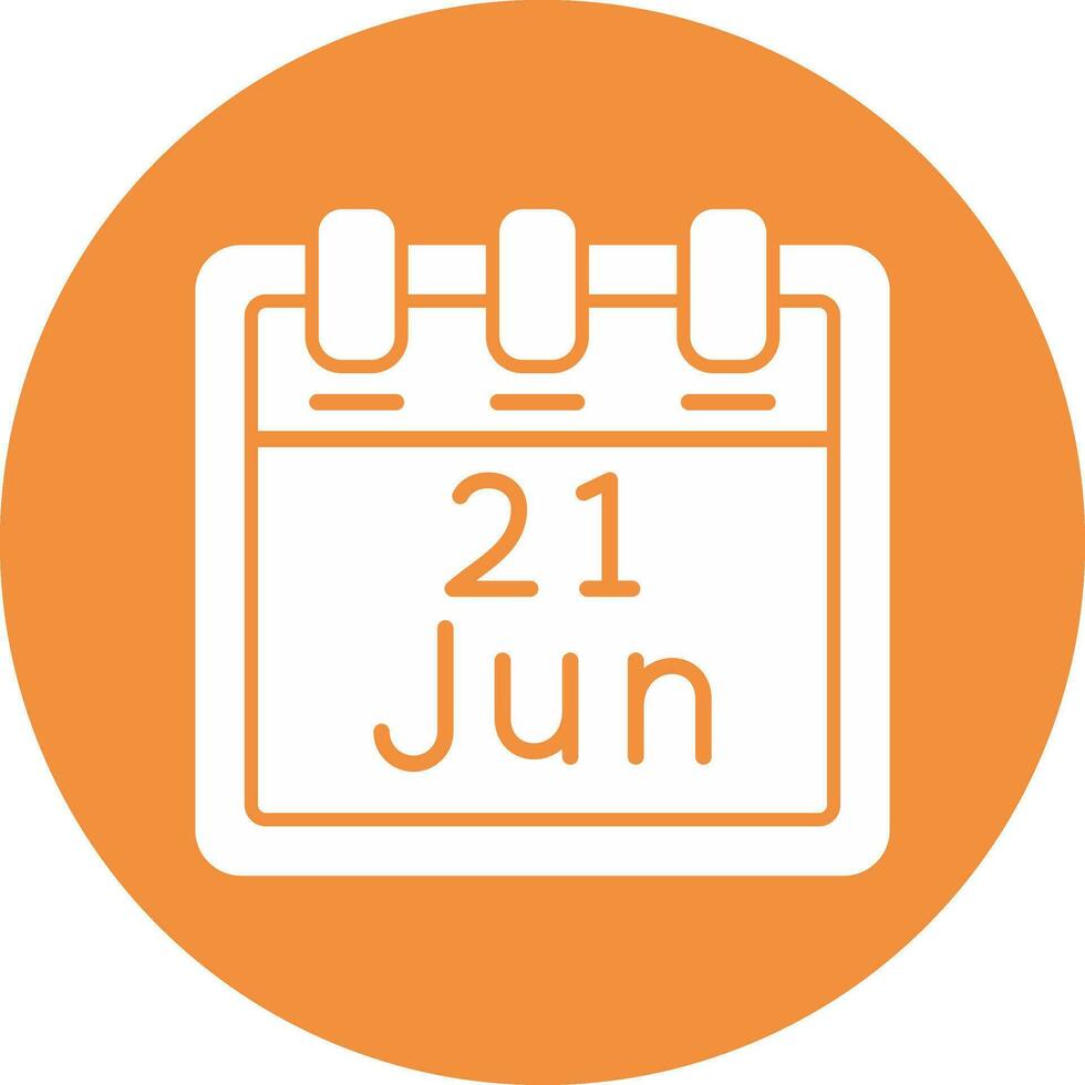 June 21 Vector Icon