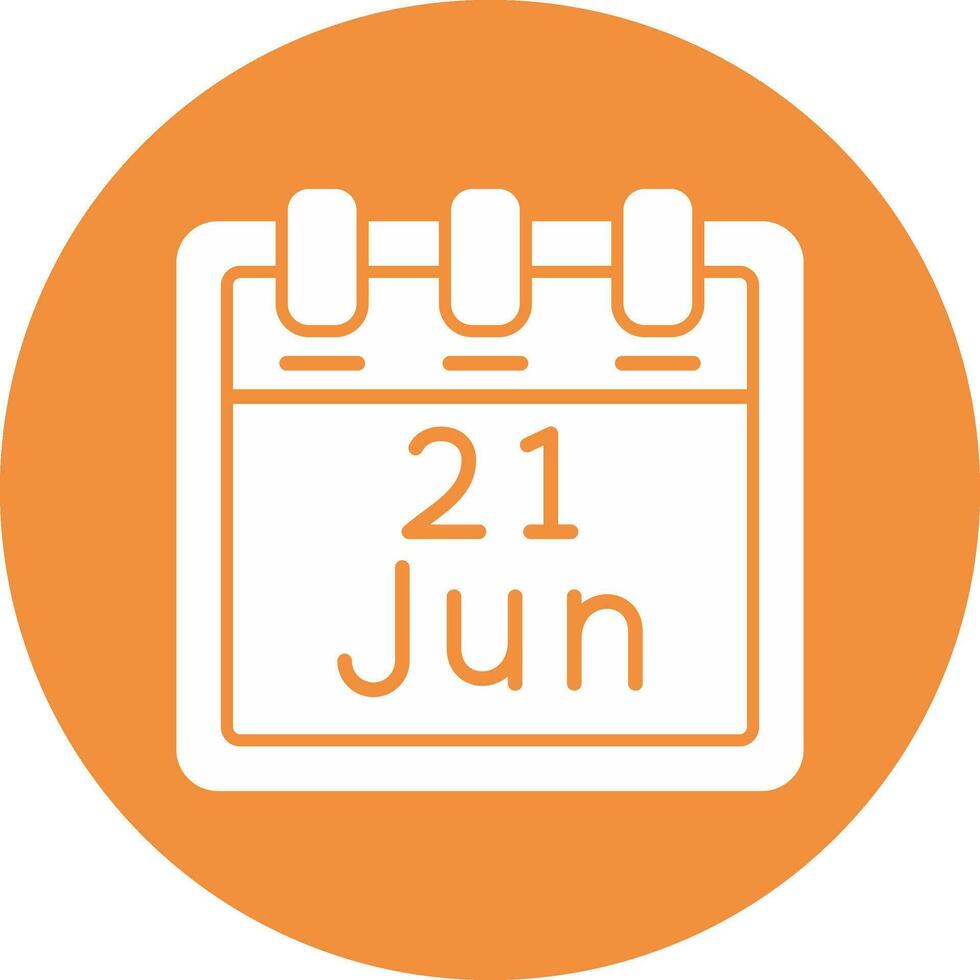 June 21 Vector Icon