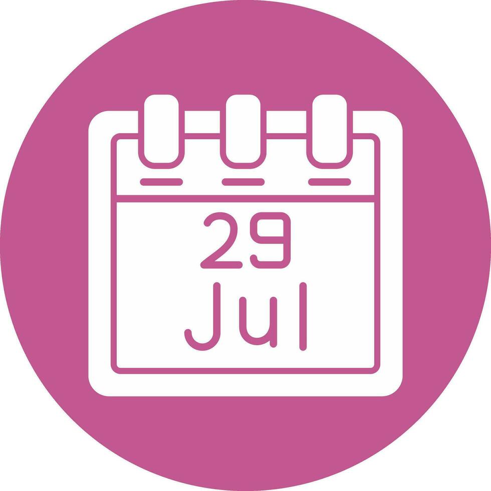 July 29 Vector Icon