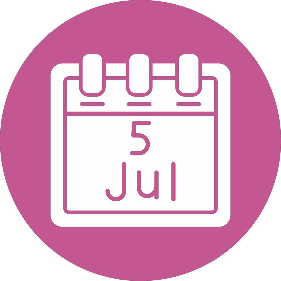 July 5 Vector Icon