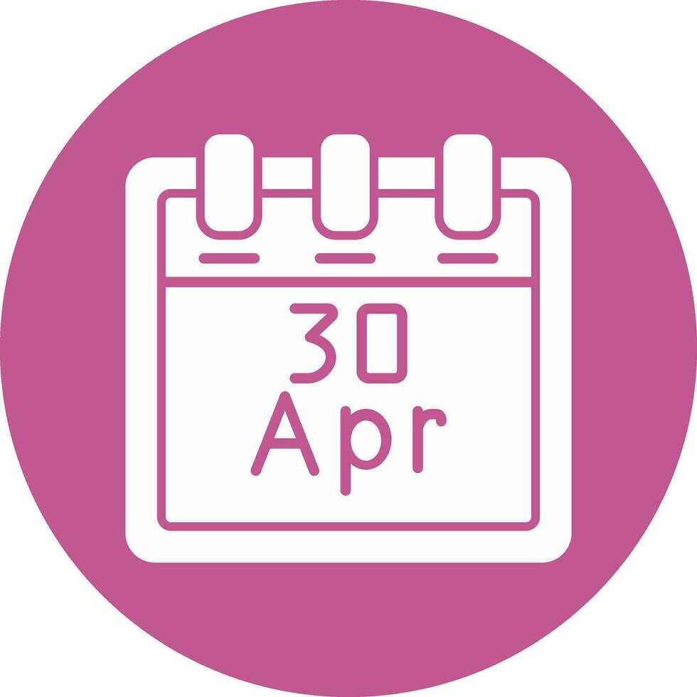 April 30 Vector Icon