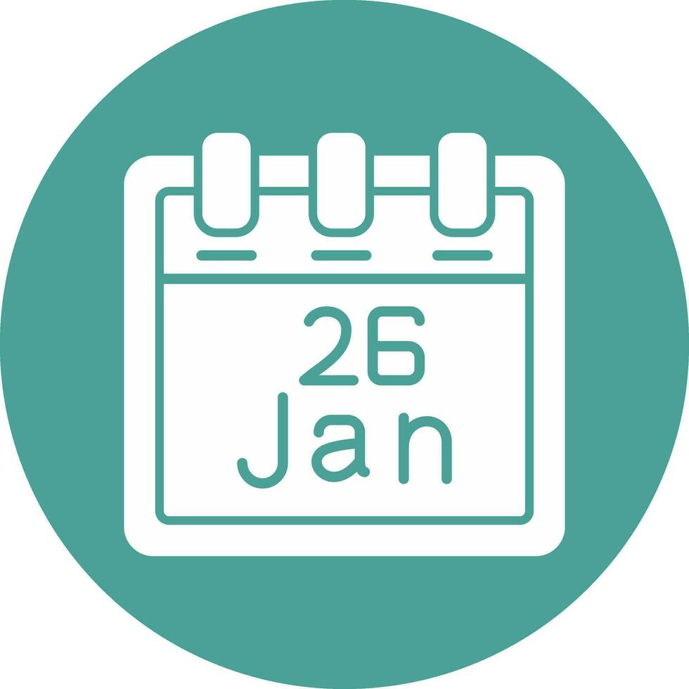 January 26 Vector Icon