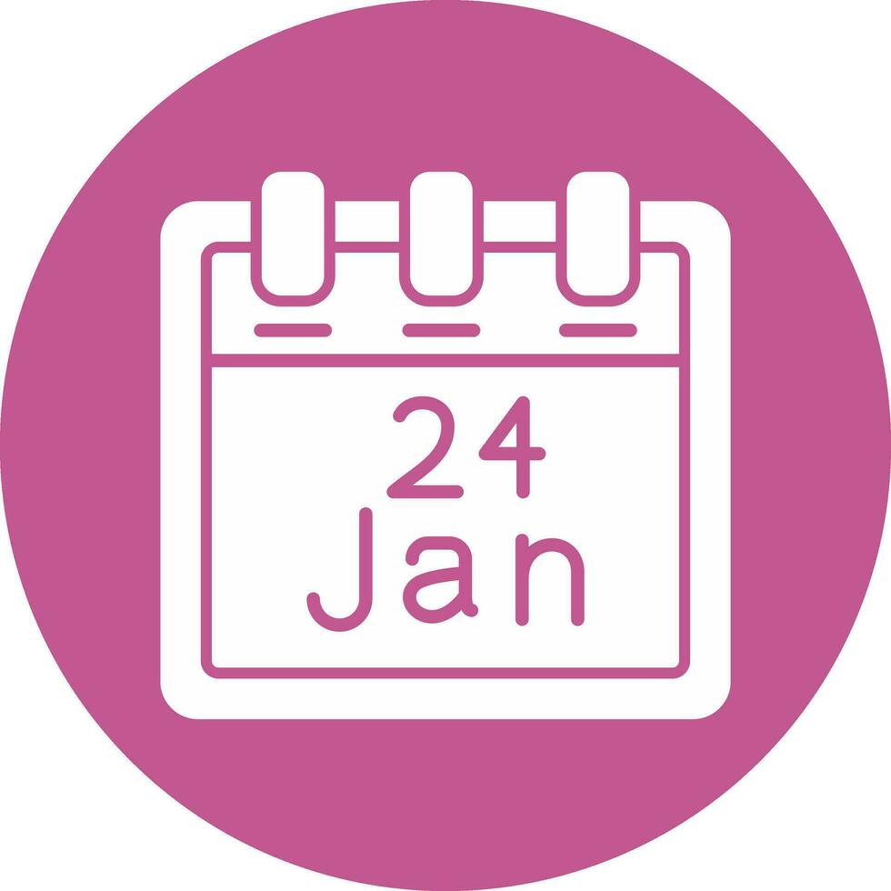 January 24 Vector Icon