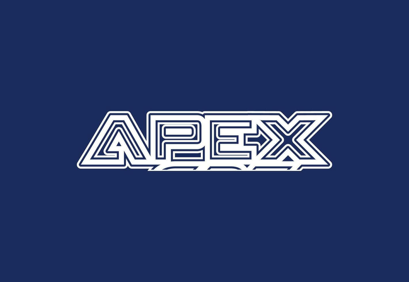 APEX letter logo and icon design template vector