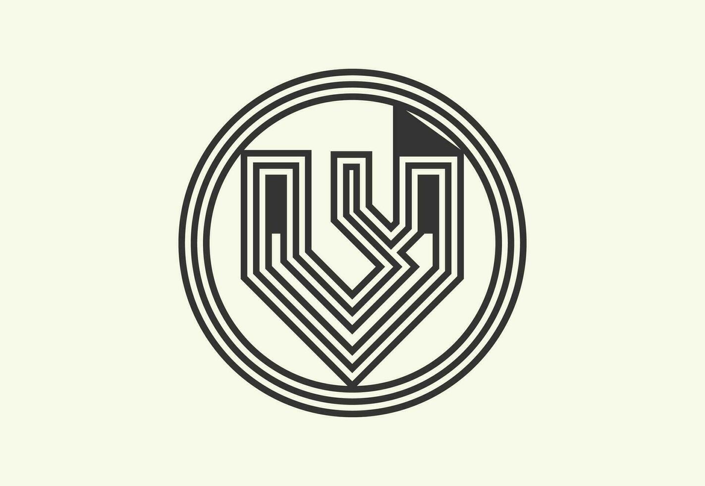 VV creative letter logo and icon design template vector