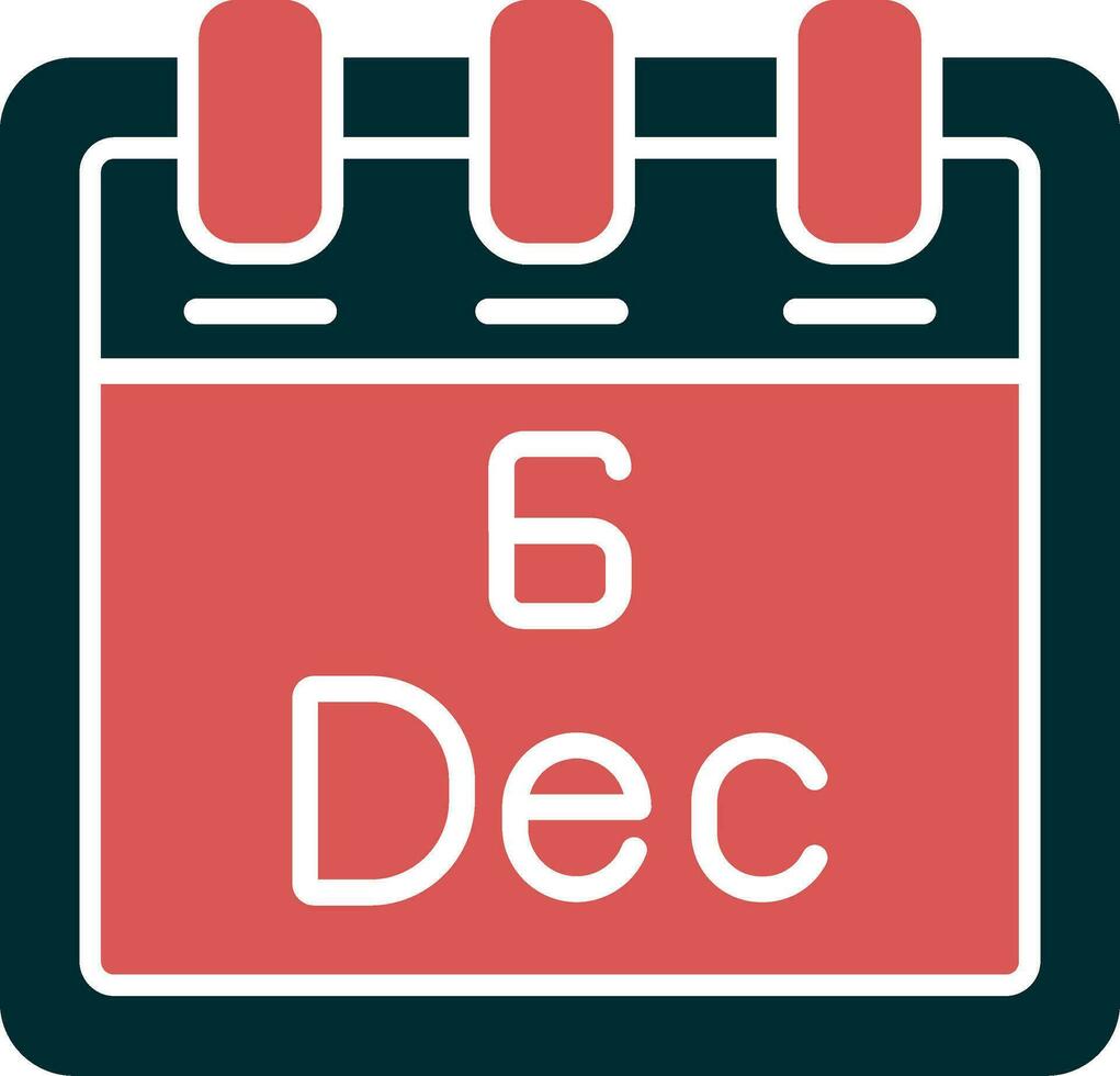 December 6 Vector Icon