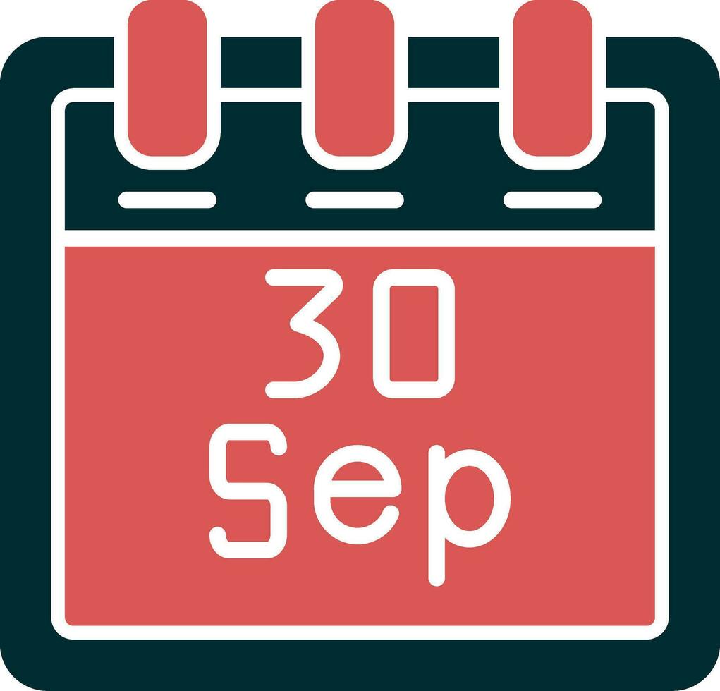 September 30 Vector Icon