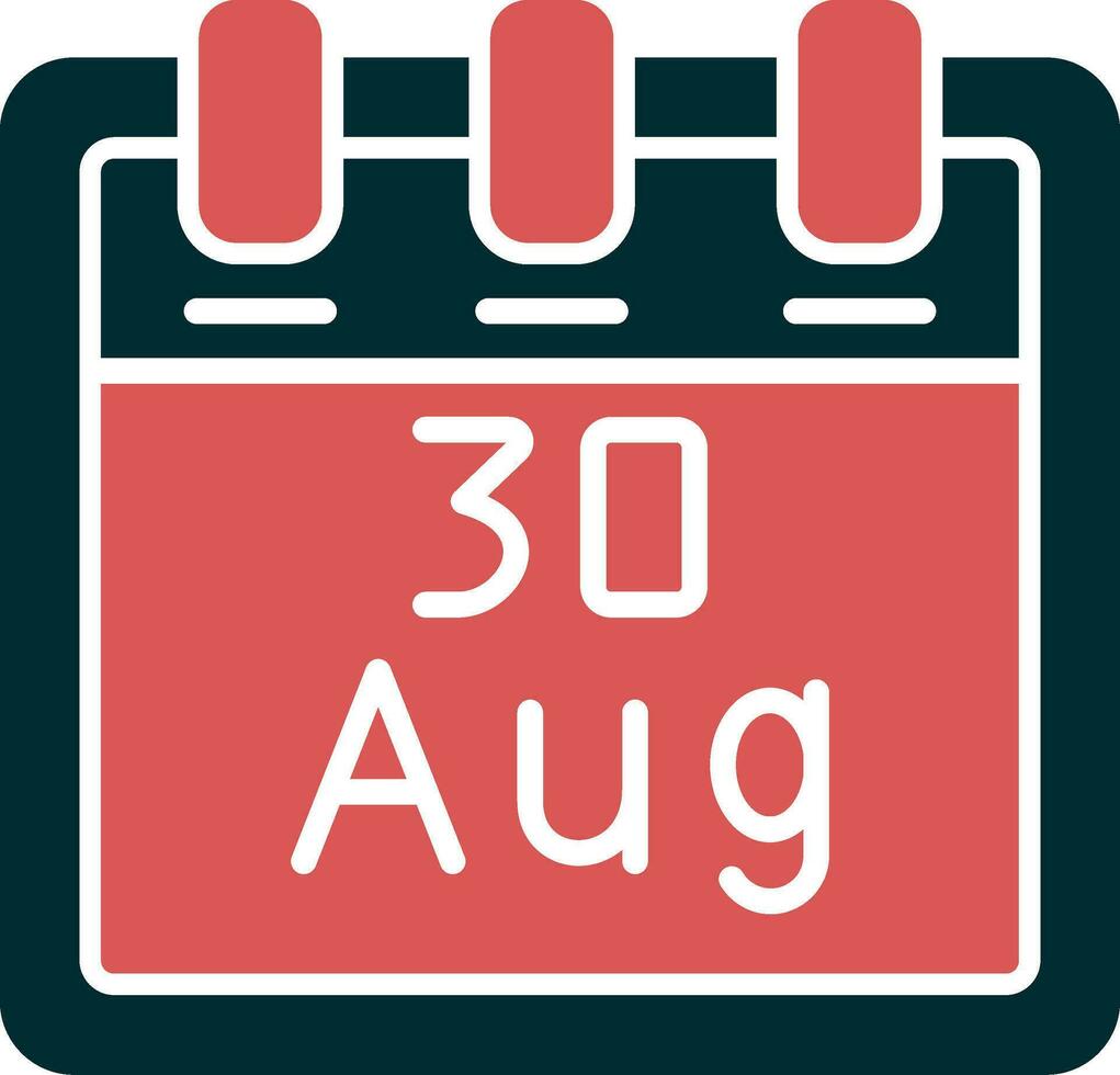 August 30 Vector Icon