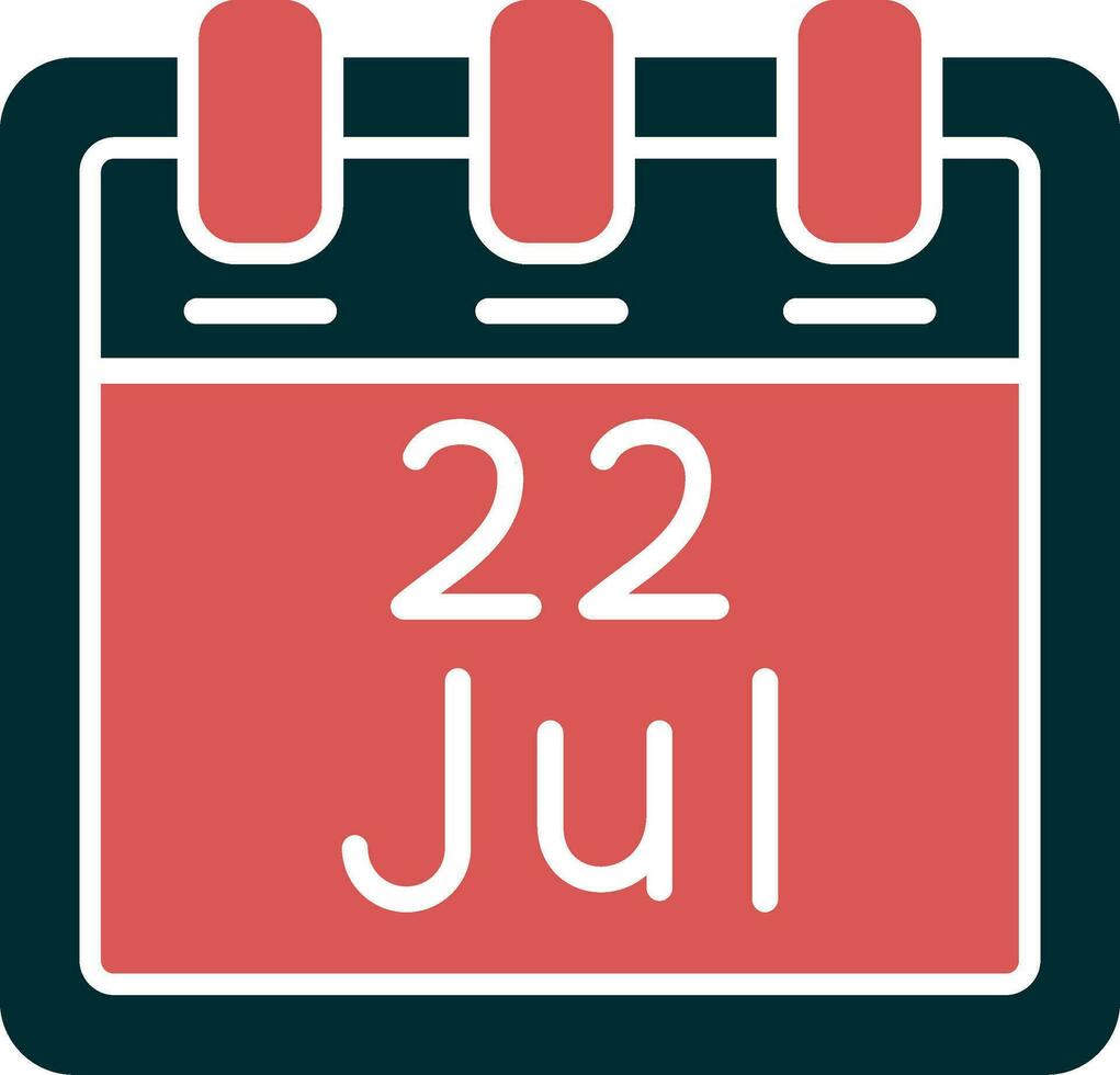 July 22 Vector Icon