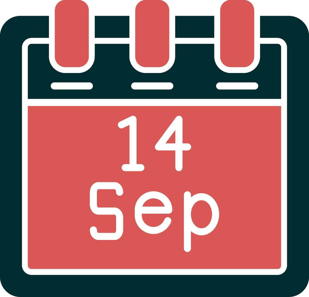 September 14 Vector Icon