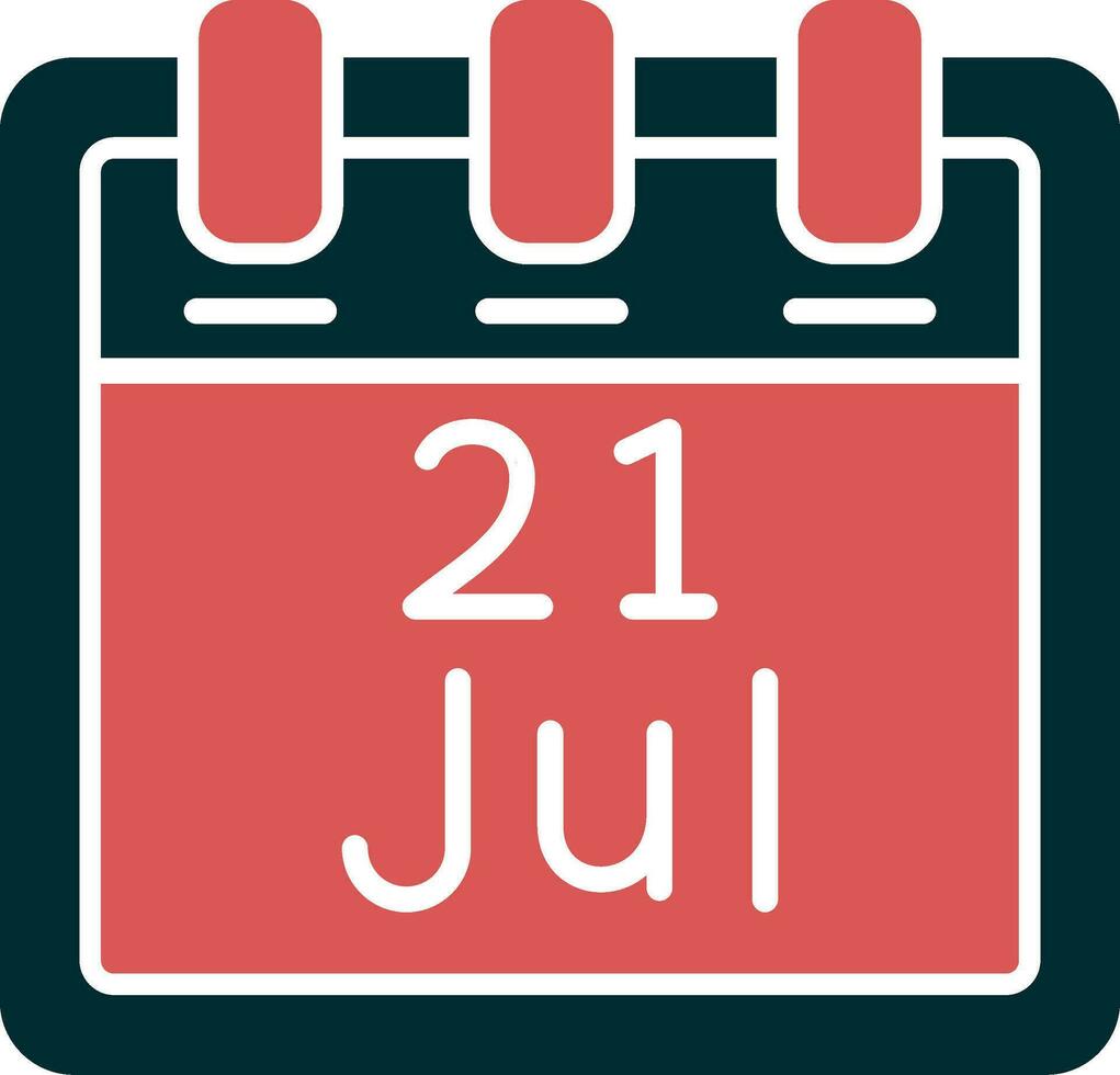 July 21 Vector Icon