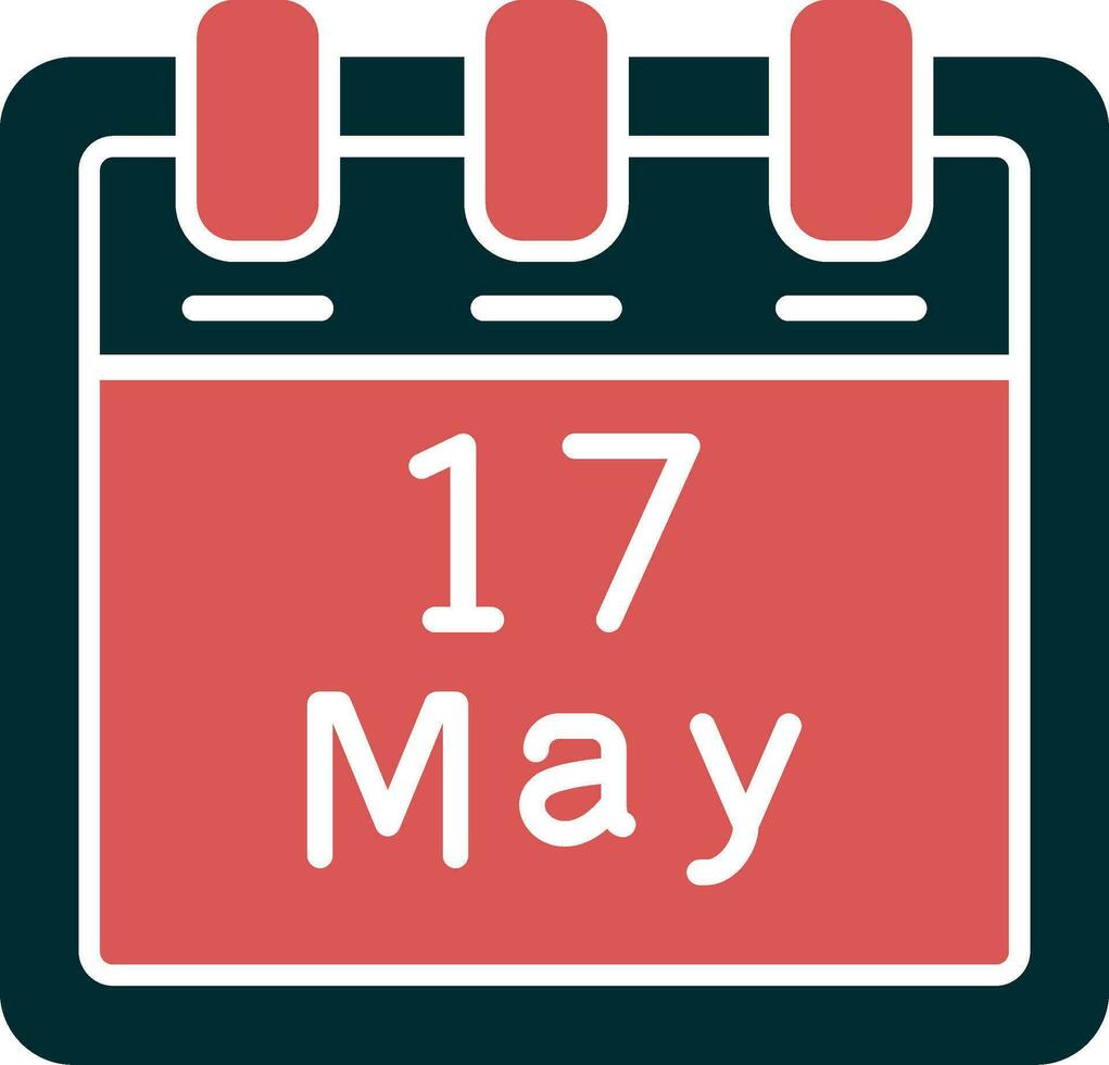 May 17 Vector Icon