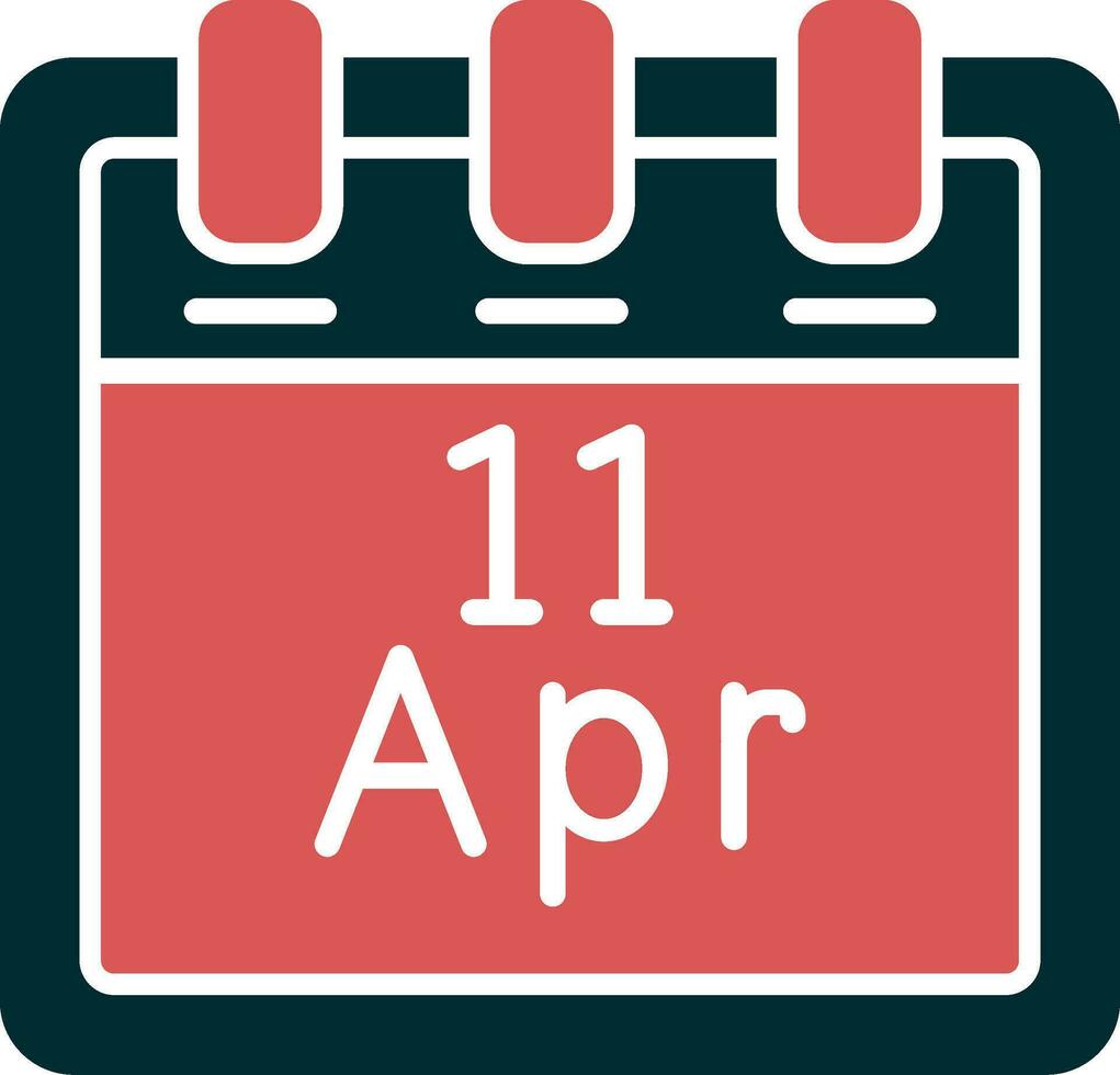 April 11 Vector Icon