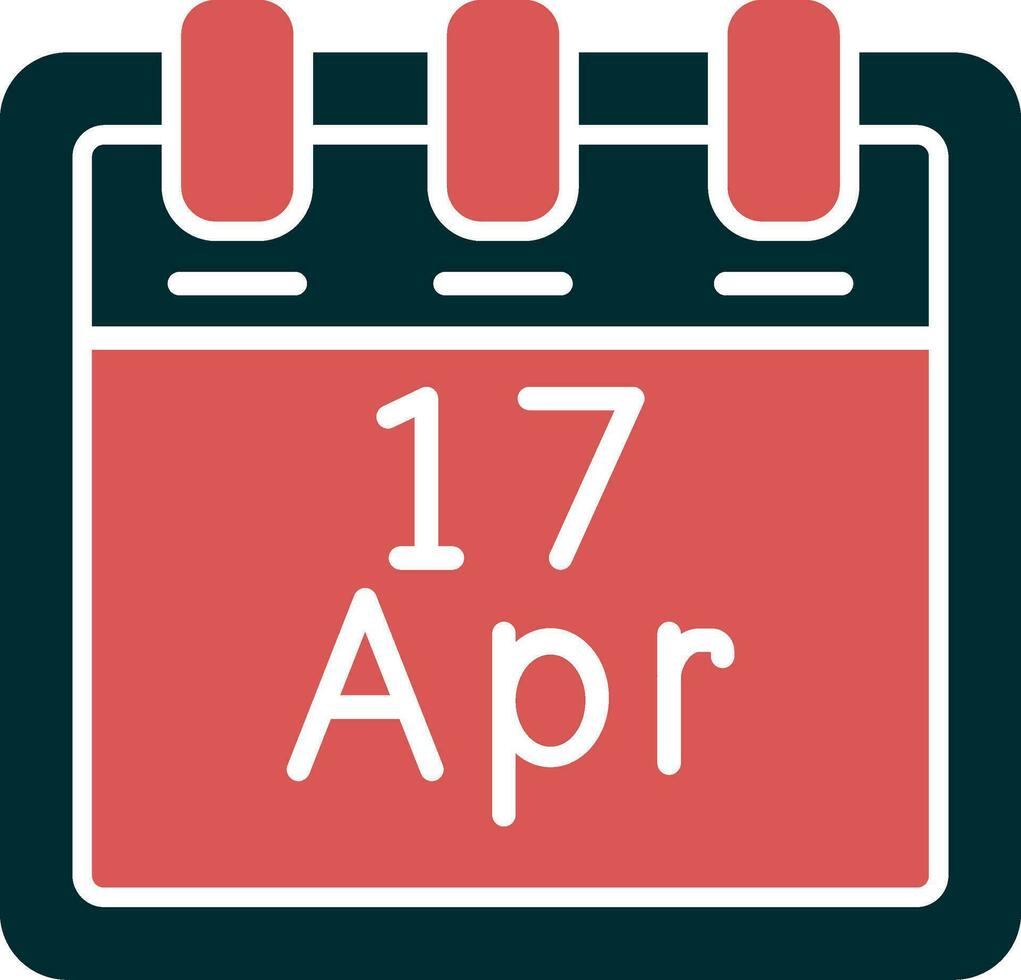 April 17 Vector Icon