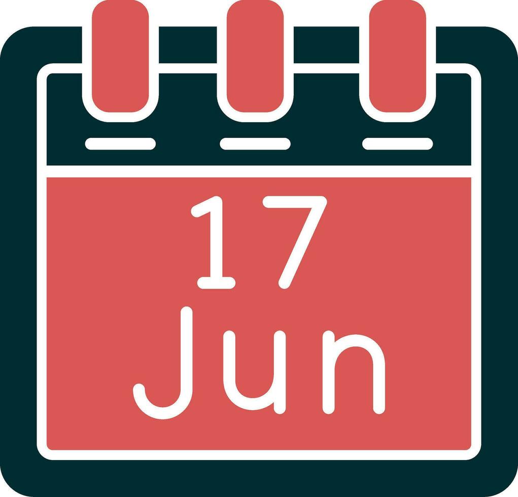 June 17 Vector Icon