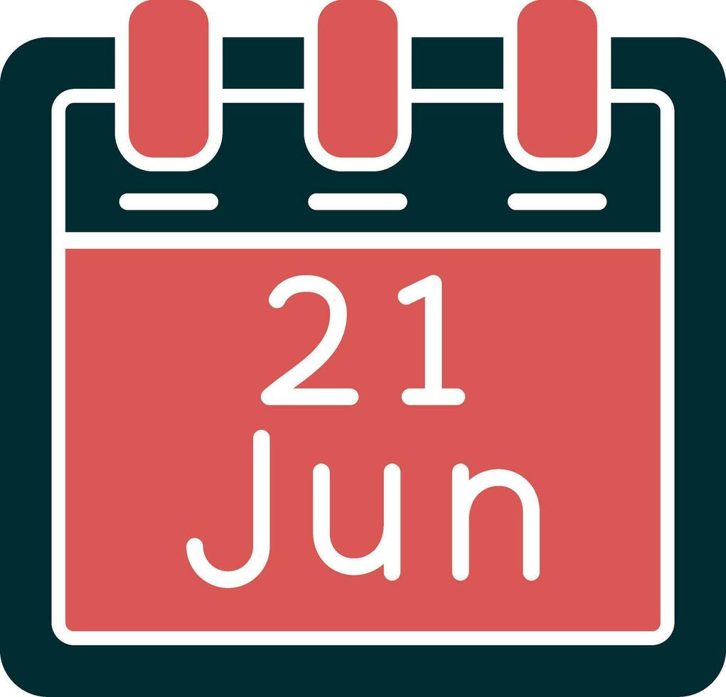 June 21 Vector Icon