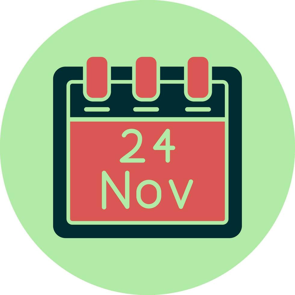 November 24 Vector Icon