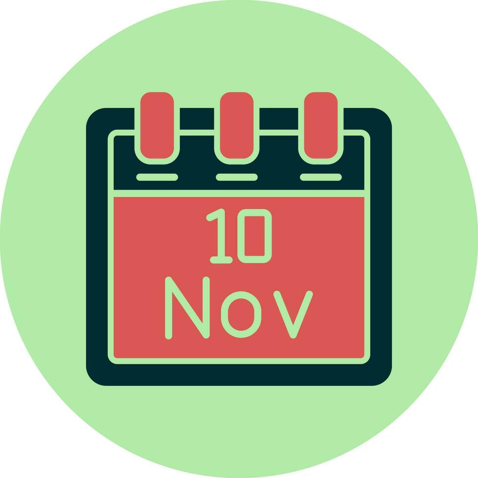 November 10 Vector Icon
