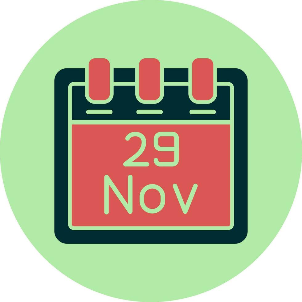 November 29 Vector Icon