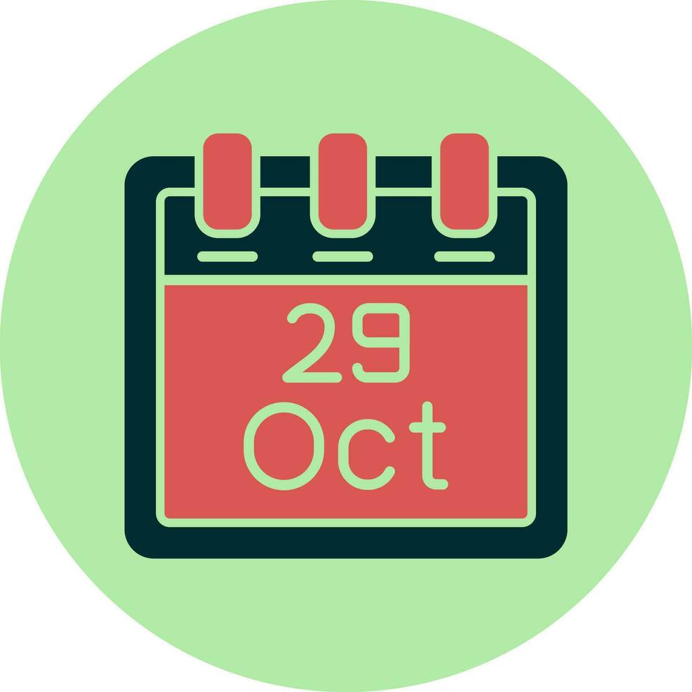 October 29 Vector Icon