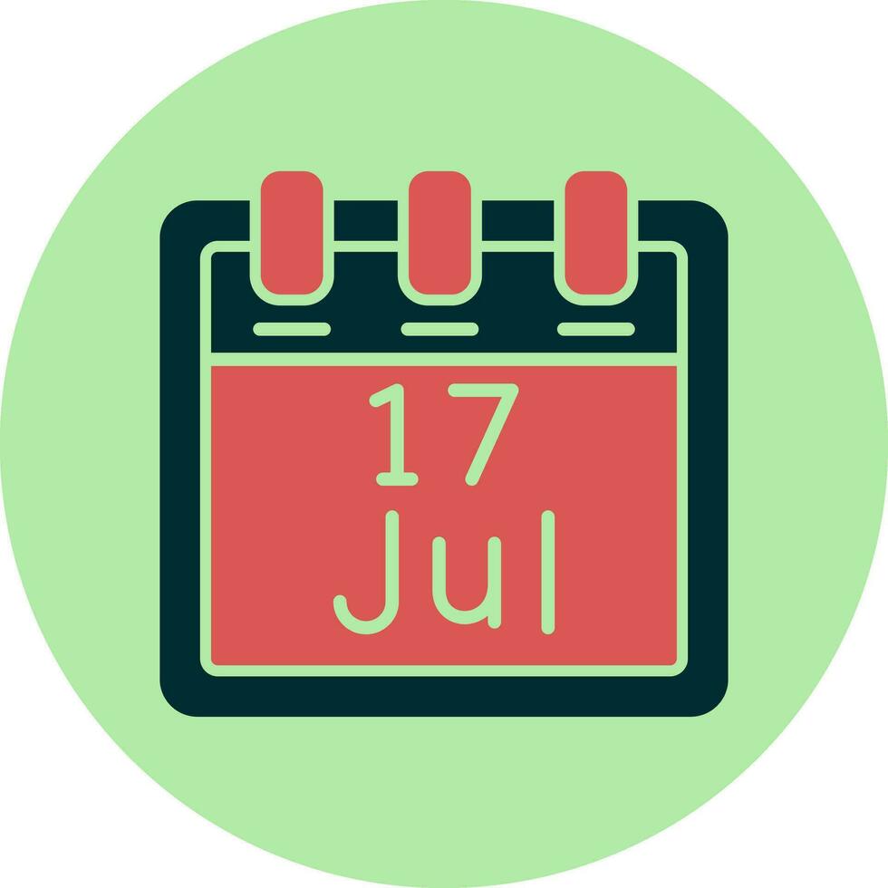 July 17 Vector Icon