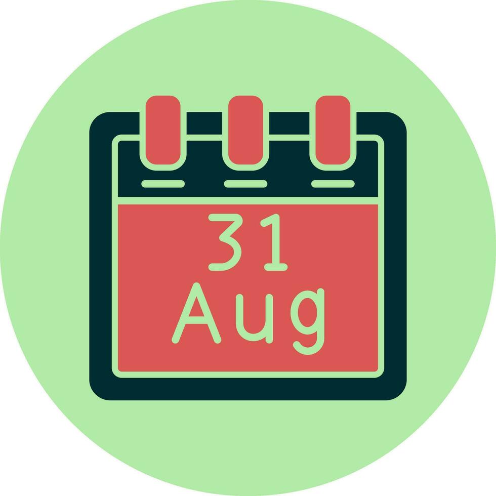 August 31 Vector Icon