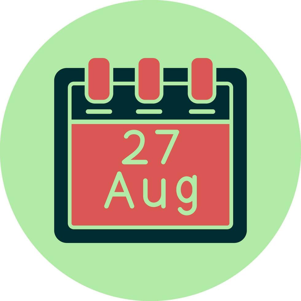 August 27 Vector Icon