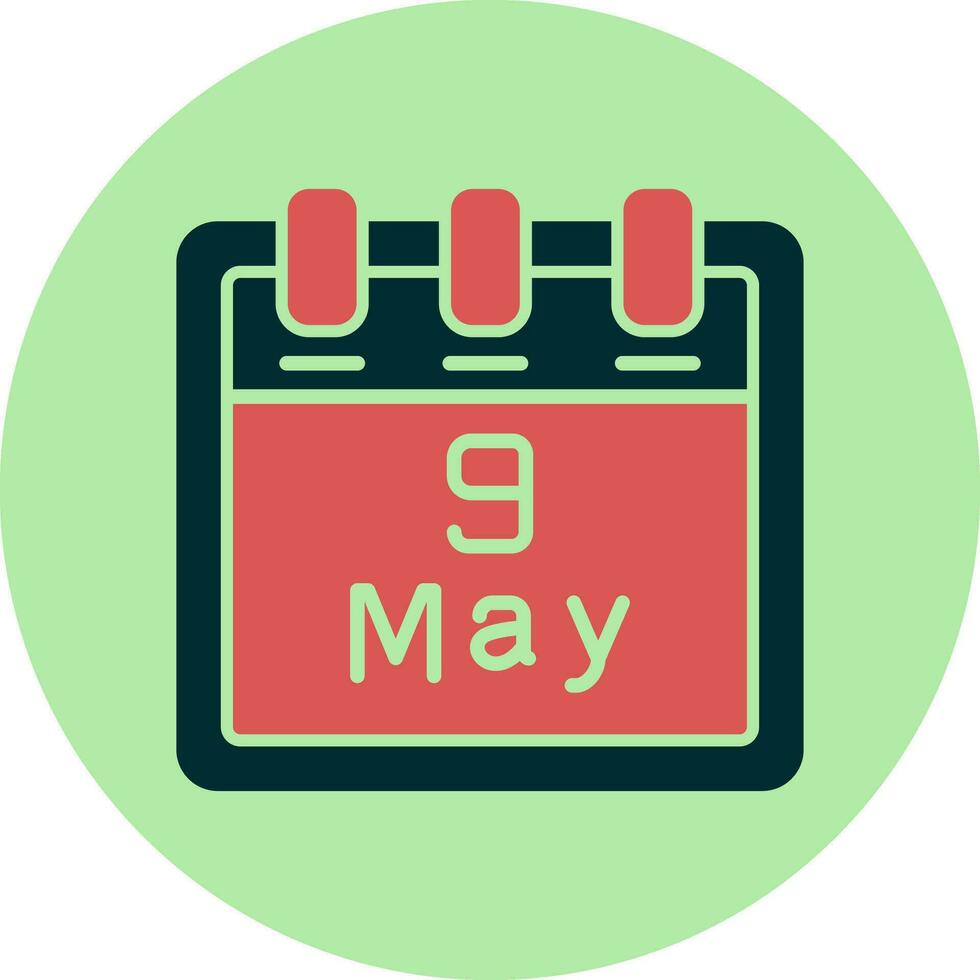 May 9 Vector Icon