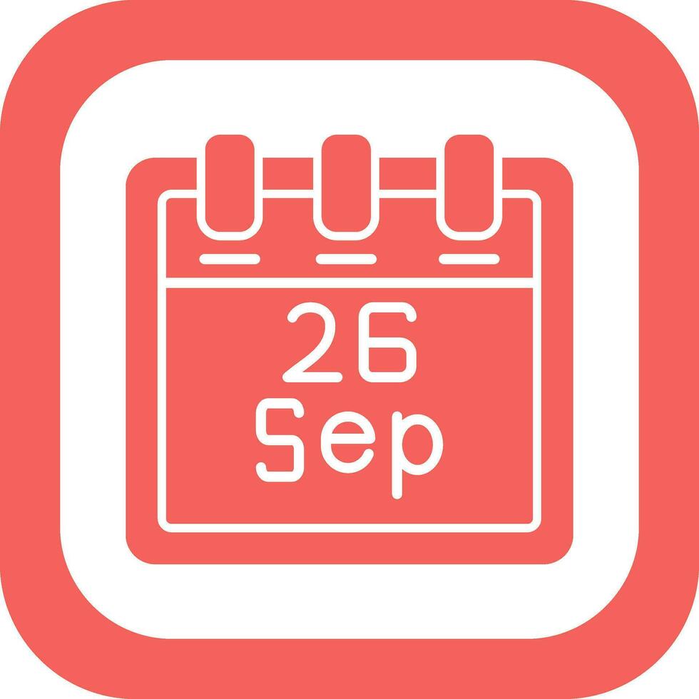 September 26 Vector Icon