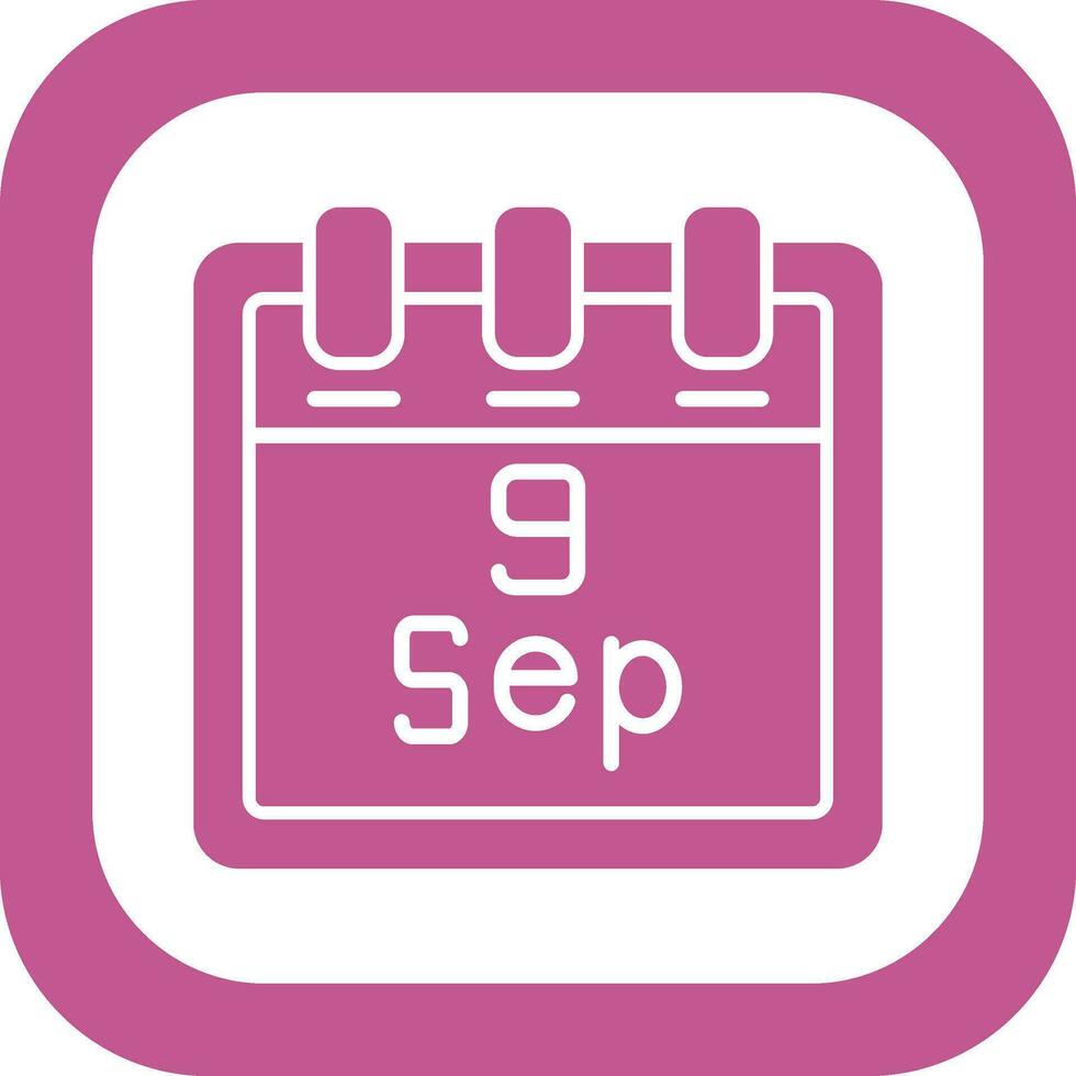 September 9 Vector Icon