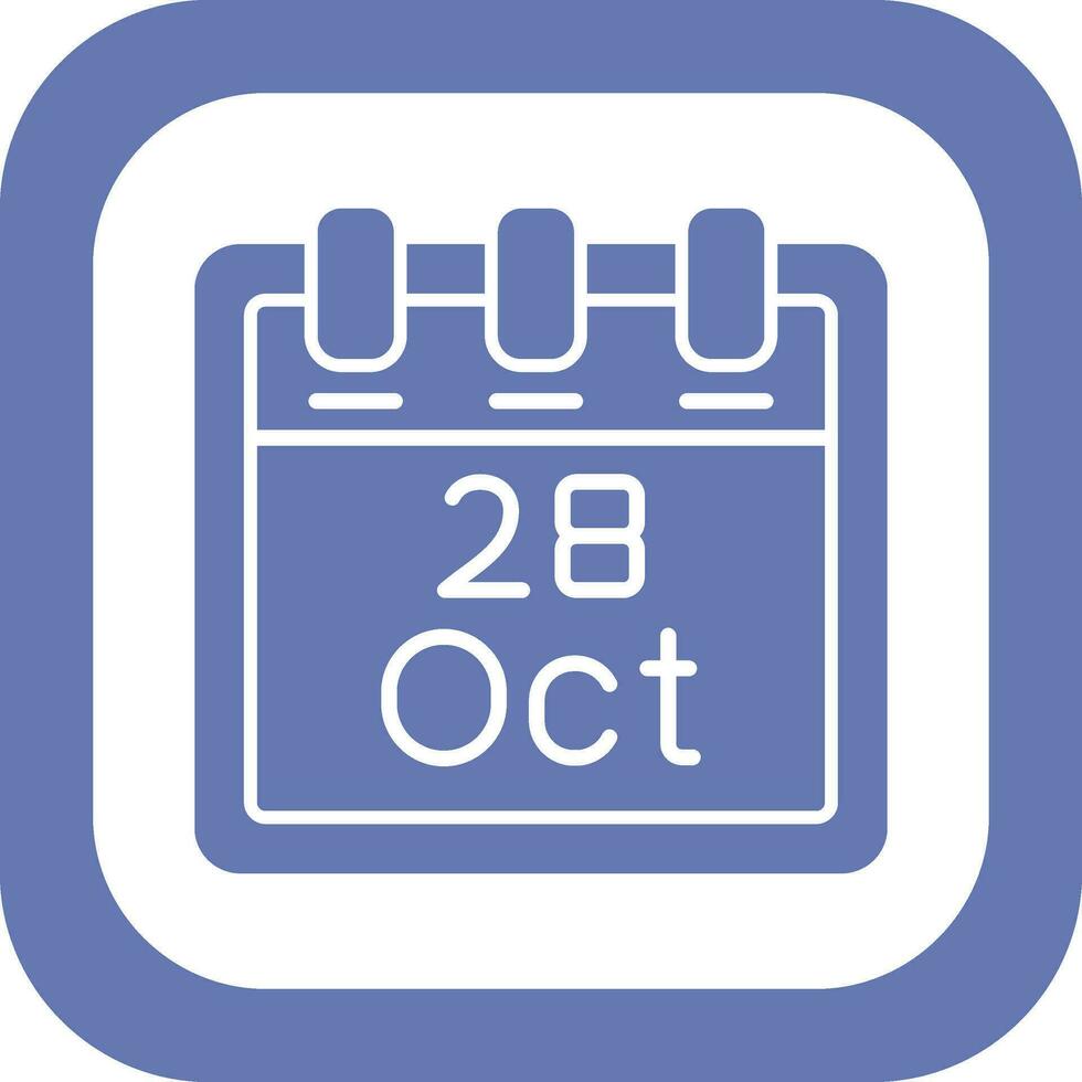 October 28 Vector Icon