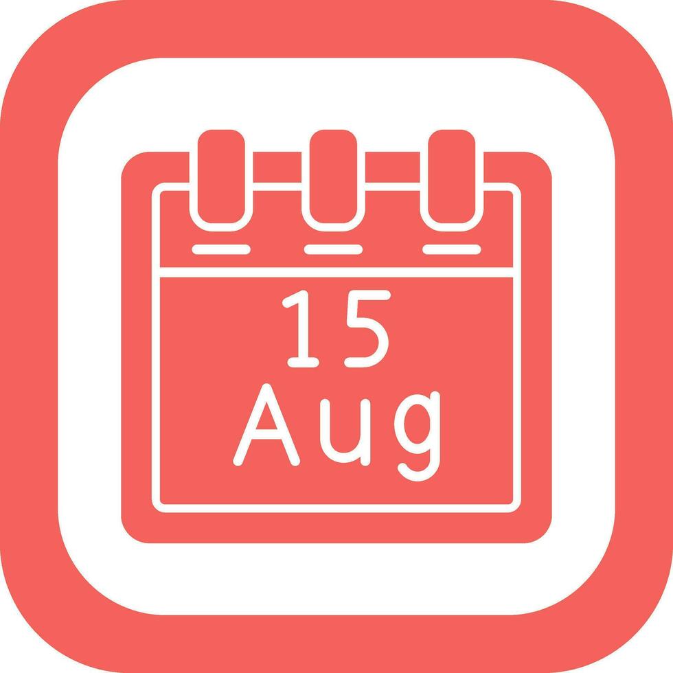 August 15 Vector Icon