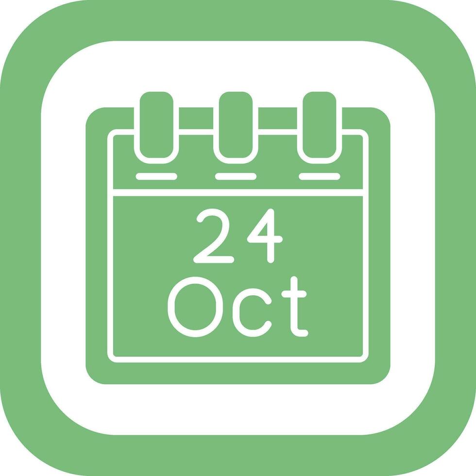 October 24 Vector Icon
