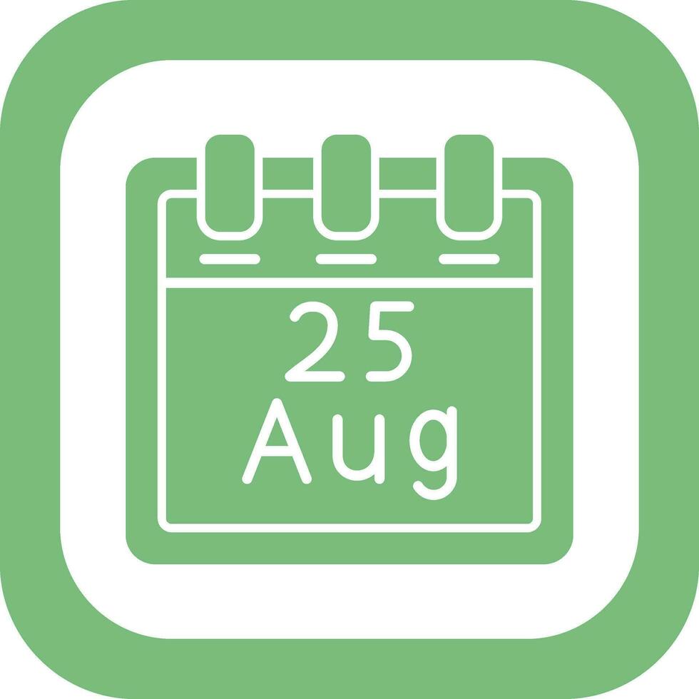 August 25 Vector Icon
