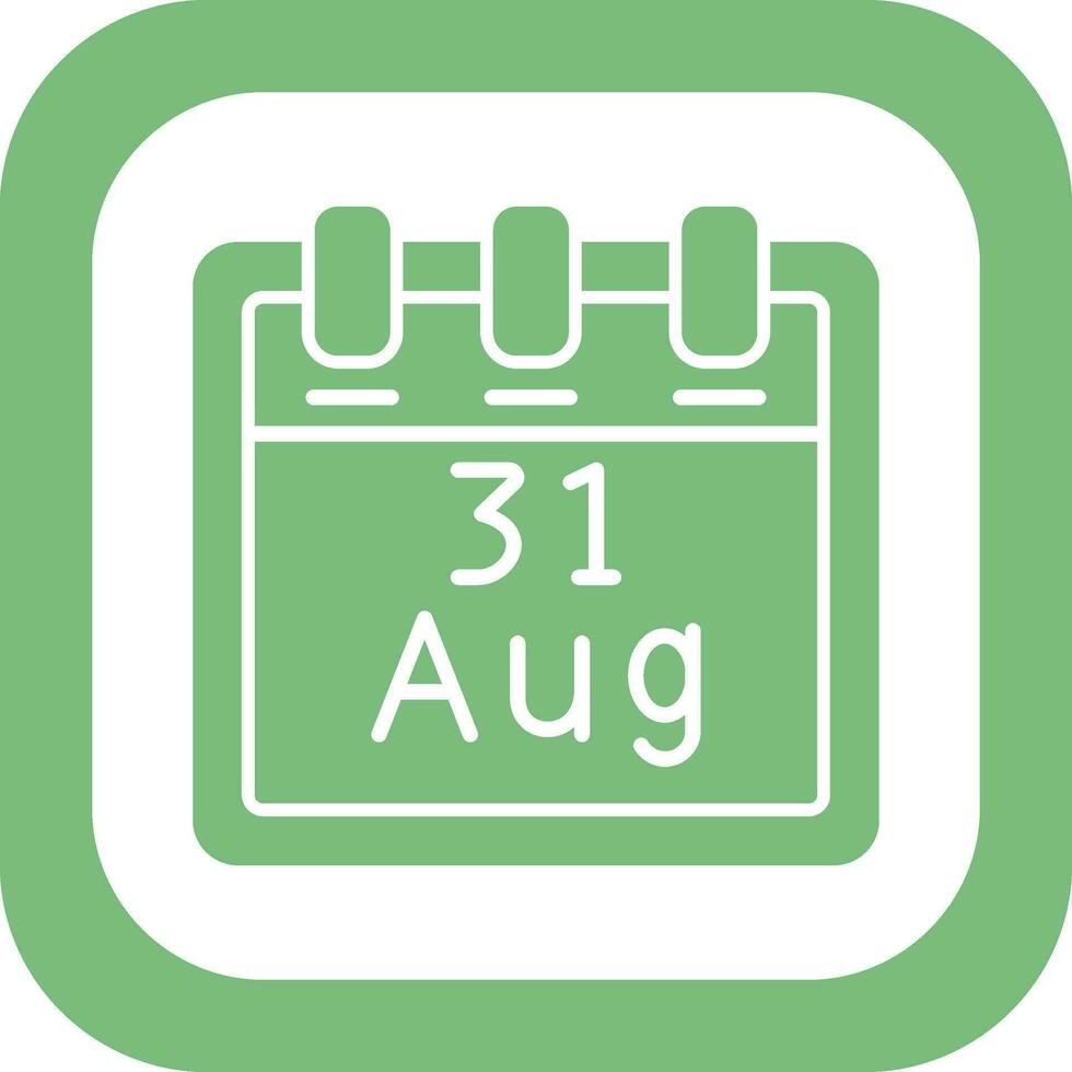 August 31 Vector Icon