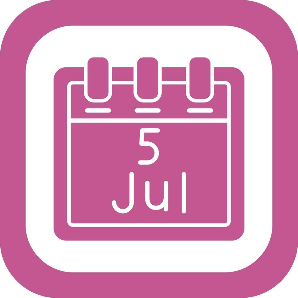July 5 Vector Icon