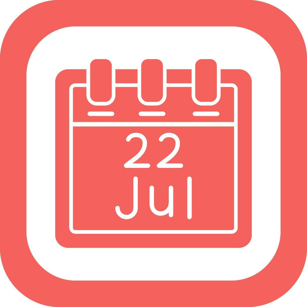 July 22 Vector Icon