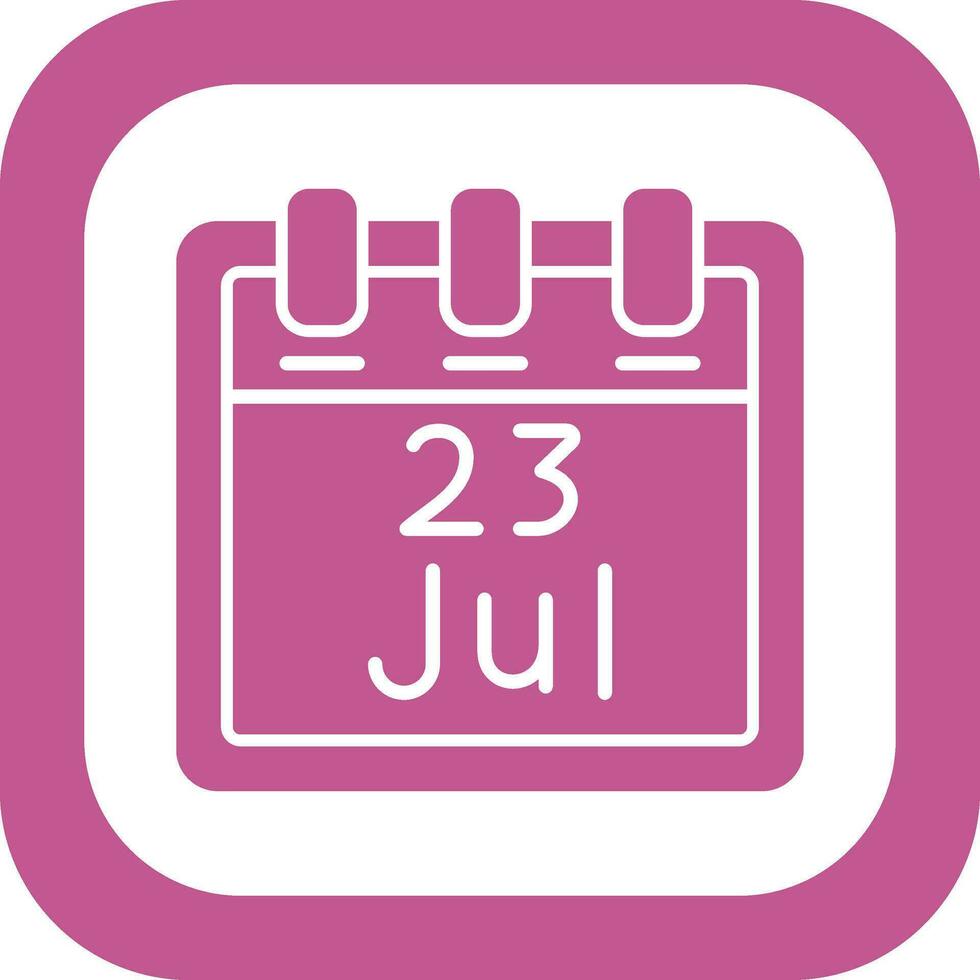 July 23 Vector Icon
