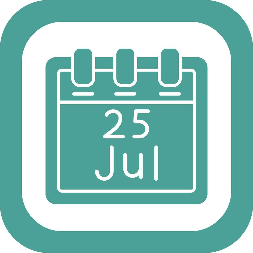 July 25 Vector Icon